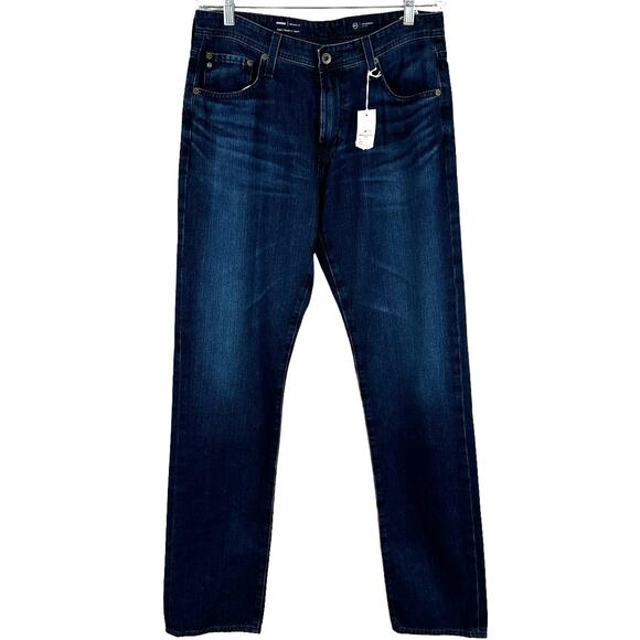 AG Adriano Goldschmied NWT Owen Athletic Fit Jeans Men's 33x34 Evening Blue - Picture 1 of 11